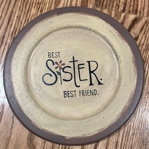 Best Sister Plate - 8.5”